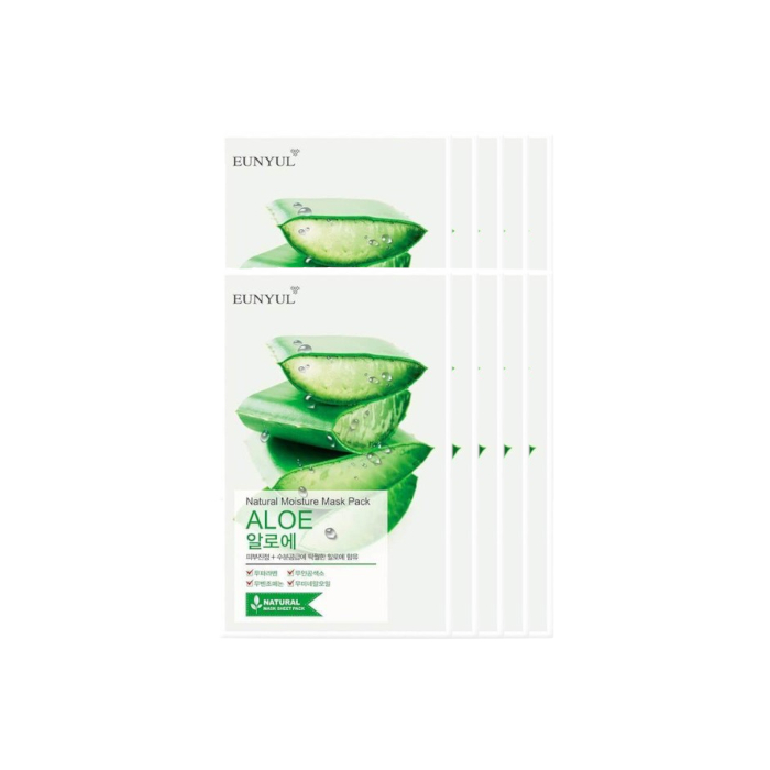 EUNYUL - Natural Moisture Mask Pack - Aloe - 10pcs set von EUNYUL