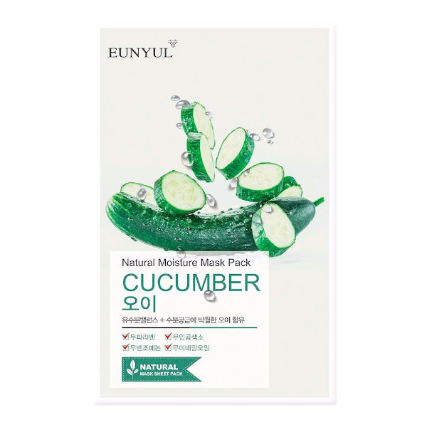 EUNYUL - Natural Moisture Mask Pack - Cucumber - 1stück von EUNYUL