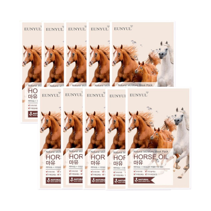 EUNYUL - Natural Moisture Mask Pack - Horse Oil - 1pc (10ea) Set von EUNYUL