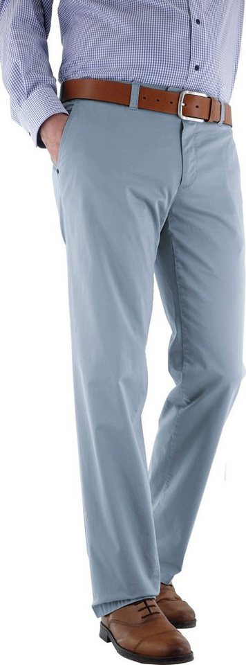 EUREX by BRAX Chinos EUREX BY BRAX Tiefbund-Baumwoll-Stretch-Hose Jim hellblau Chino-Form von EUREX by BRAX