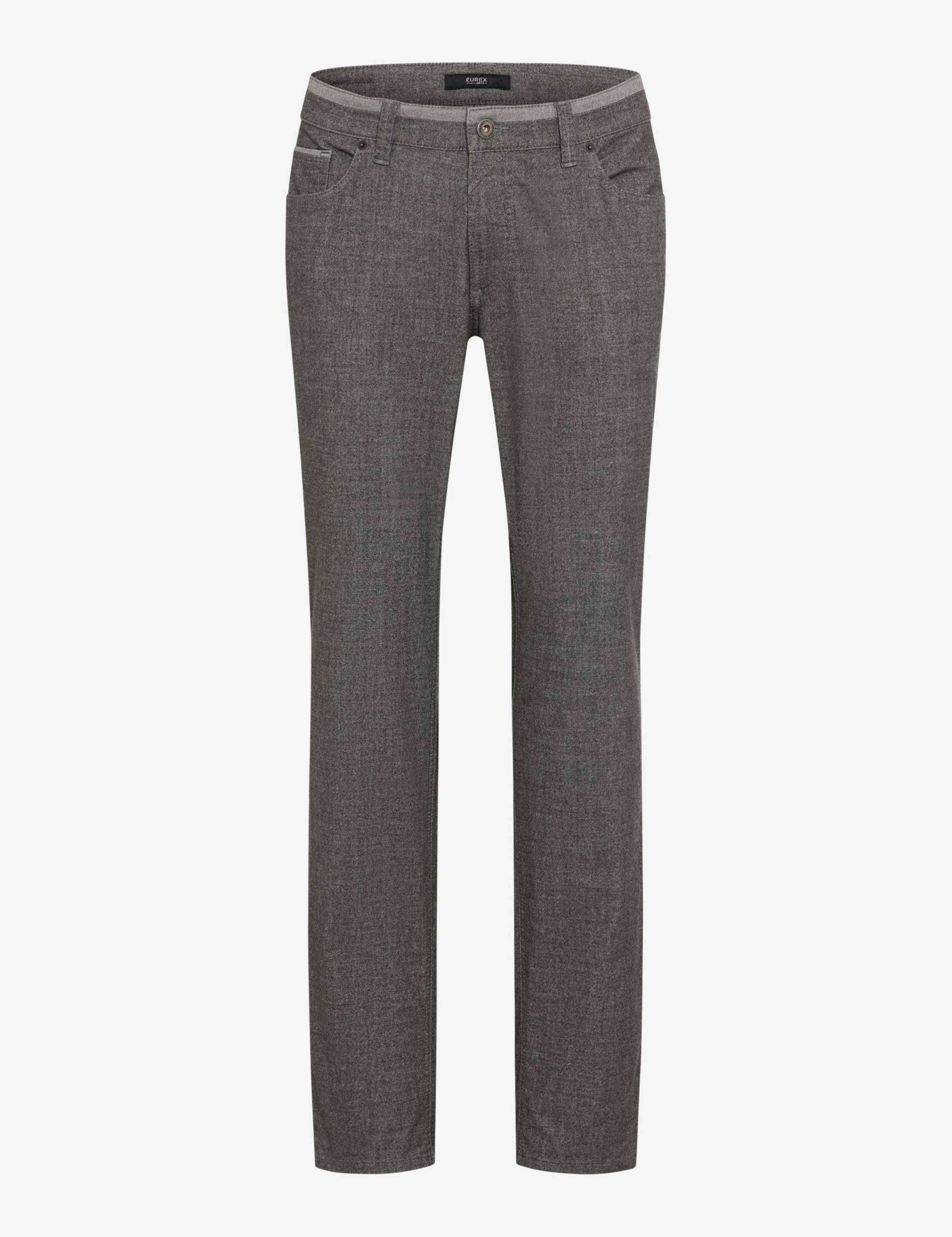 Denim Tom Tailor - Basic Strickpullover aus Baumwolle grey tonal mouline - Gr. - XL von Denim Tom Tailor