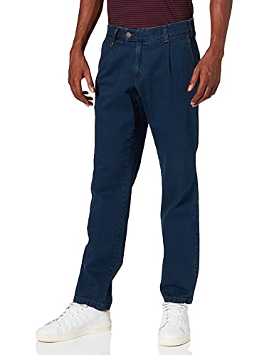 EUREX by BRAX Herren Ergo Cut Jeans Bundfalten-Hose Style Fred 321 Stretch, Blue Black 23, 39U von Eurex by Brax