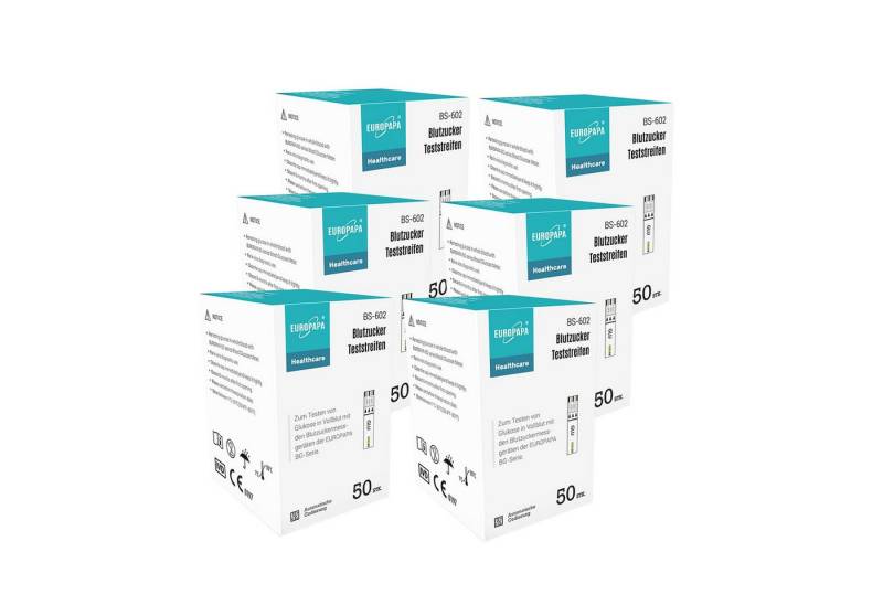 EUROPAPA Blutzuckermessgerät Blutzuckerteststreifen für Blutzucker-Wertes Kontrolle, Diabetiker-Teststreifen zur Diabetes- und Glukoseüberwachung, Teststreifen Anwendbar EUROPAPA BG-Serie Blutzuckermessgerät von EUROPAPA
