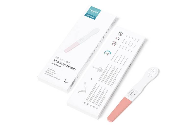 EUROPAPA Schwangerschaftstest Frühschwangerschaftstest Über 99% Genauigkeit, 1-St., 25 mlU/ml Sensitivität, Schnellerkennung in 5 Minuten von EUROPAPA