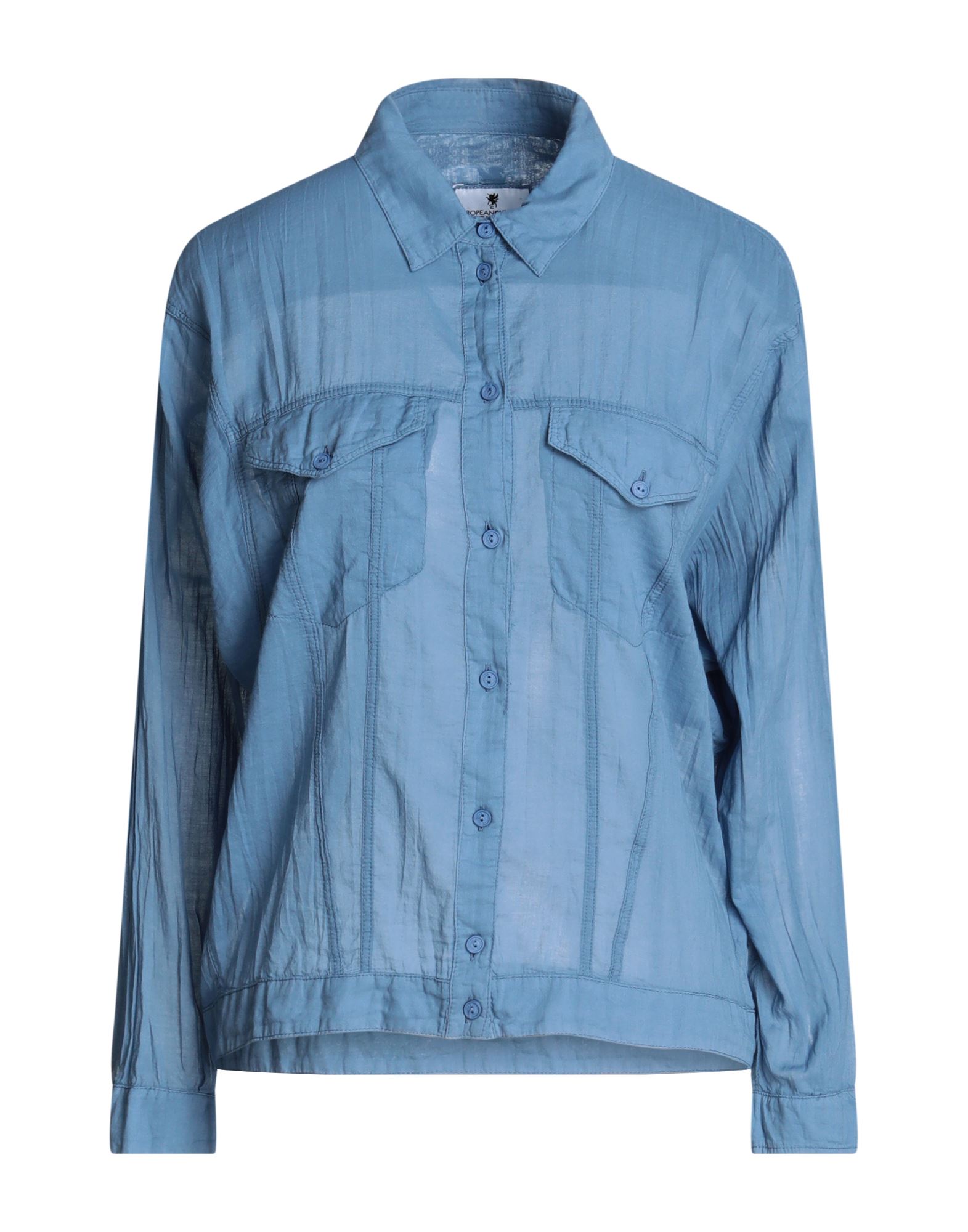 EUROPEAN CULTURE Hemd Damen Taubenblau EUROPEAN CULTURE Hemd Damen Taubenblau von EUROPEAN CULTURE