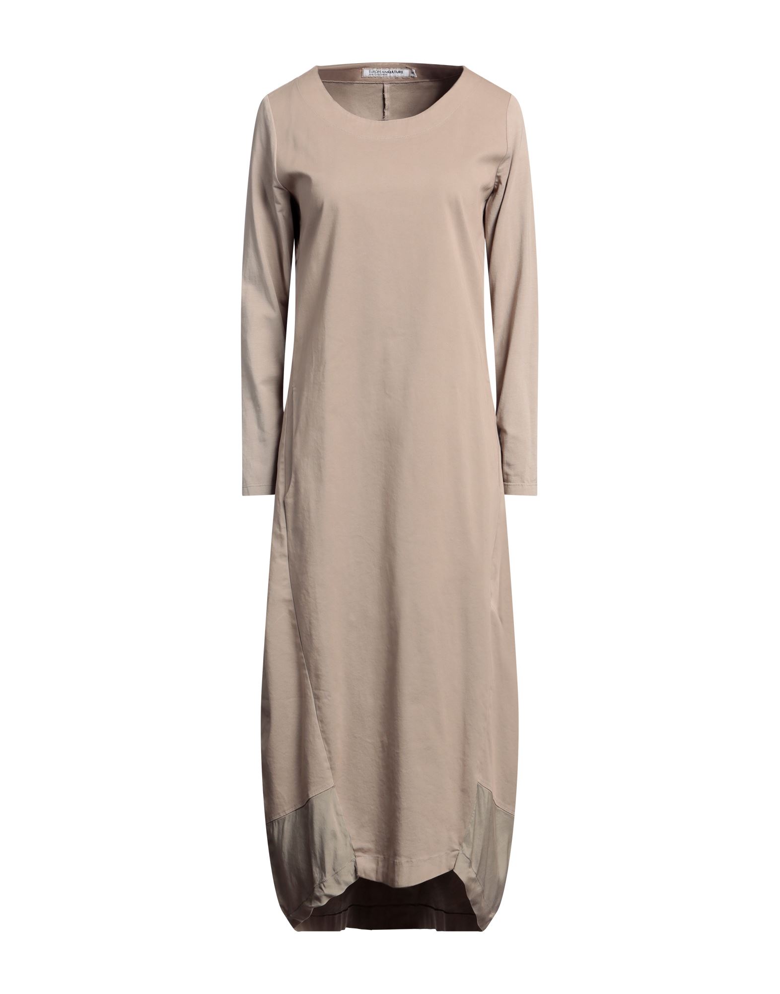 EUROPEAN CULTURE Midi-kleid Damen Beige von EUROPEAN CULTURE