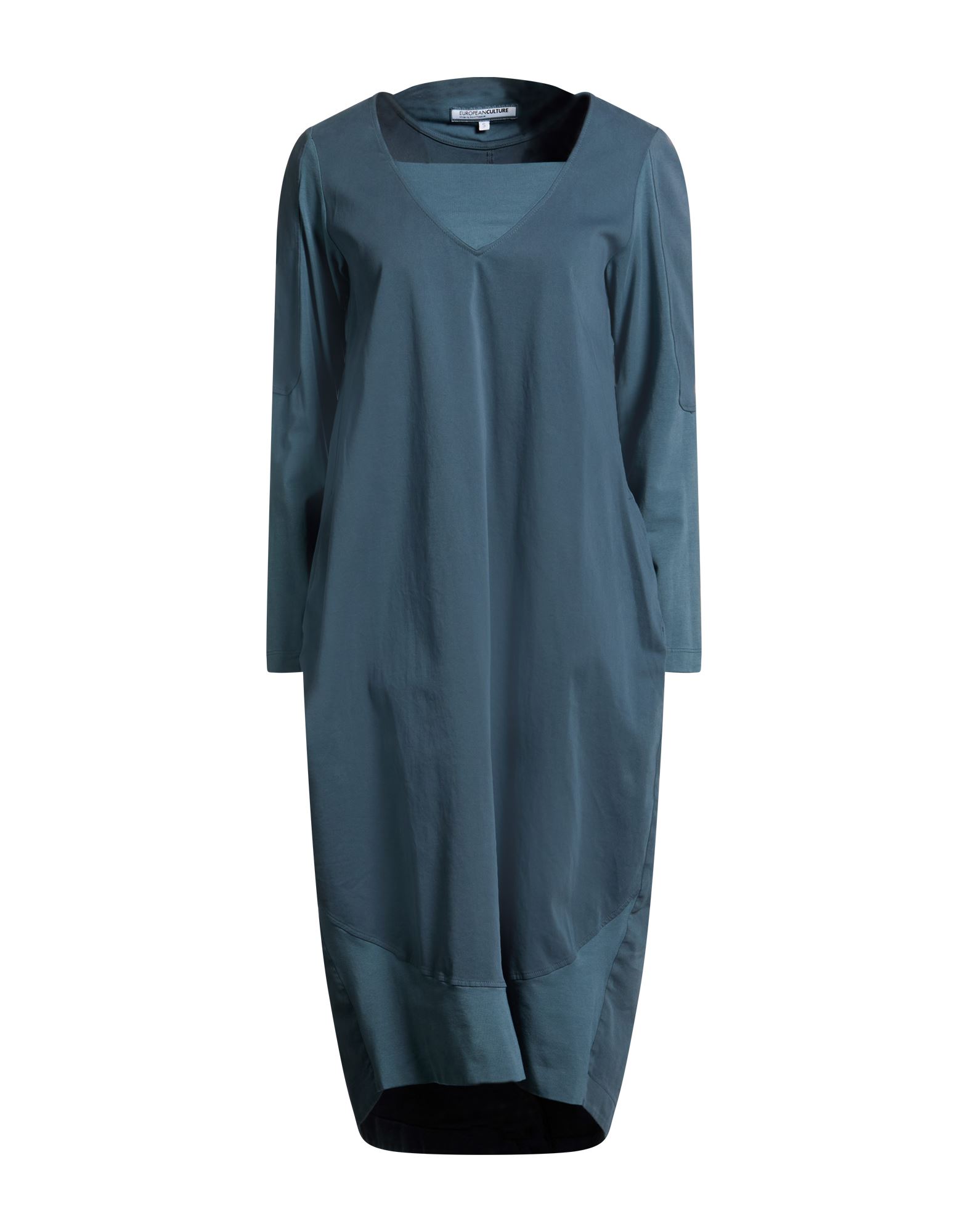 EUROPEAN CULTURE Midi-kleid Damen Blaugrau von EUROPEAN CULTURE