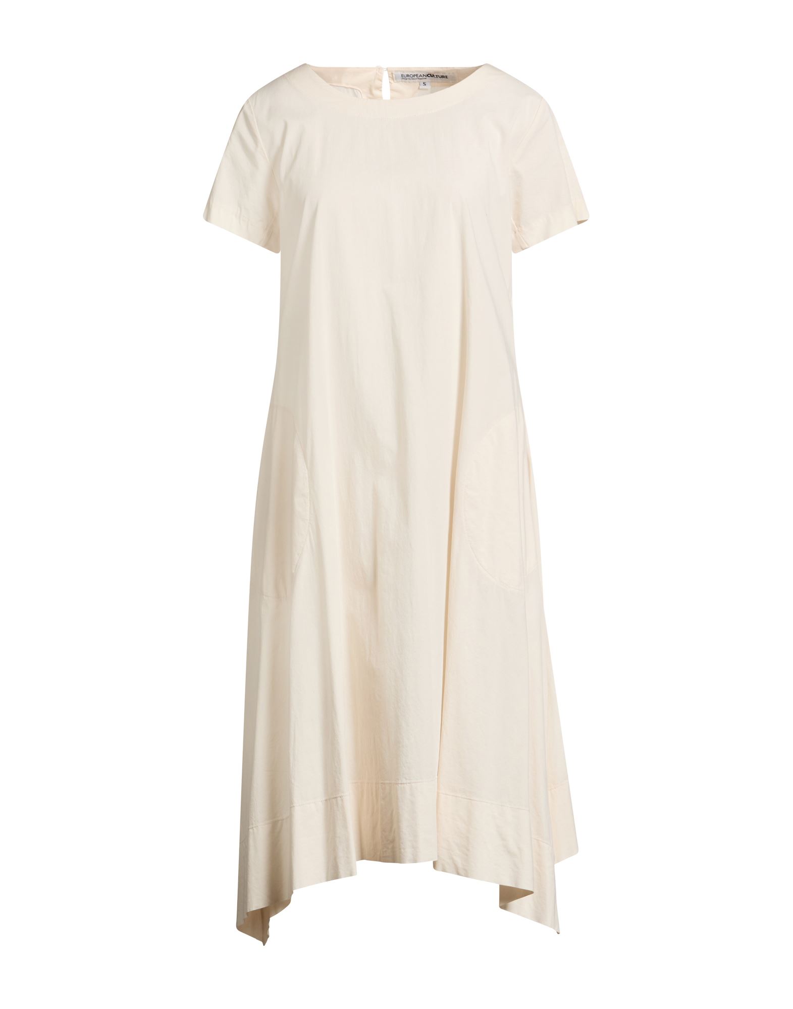 EUROPEAN CULTURE Midi-kleid Damen Cremeweiß von EUROPEAN CULTURE