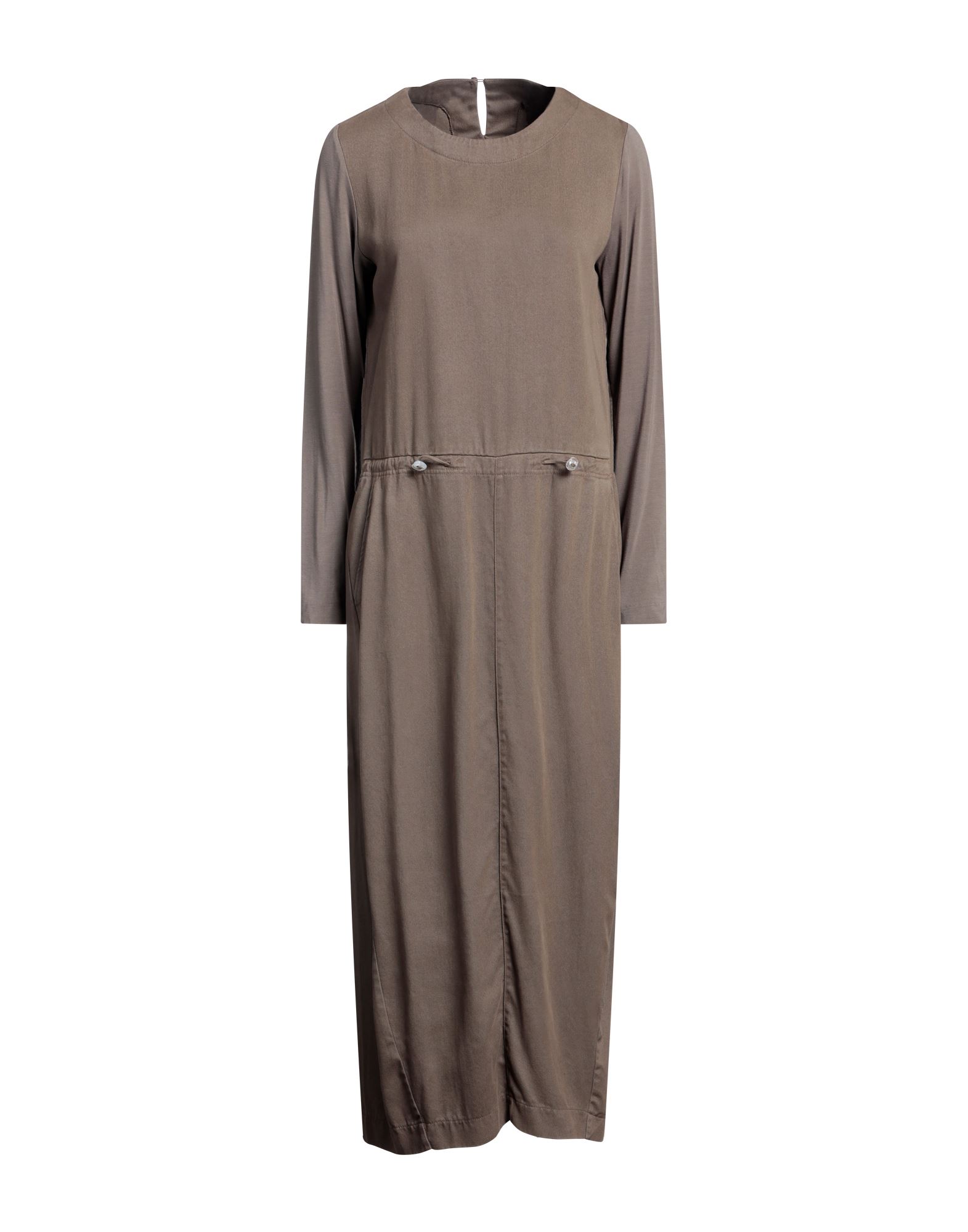 EUROPEAN CULTURE Midi-kleid Damen Khaki von EUROPEAN CULTURE