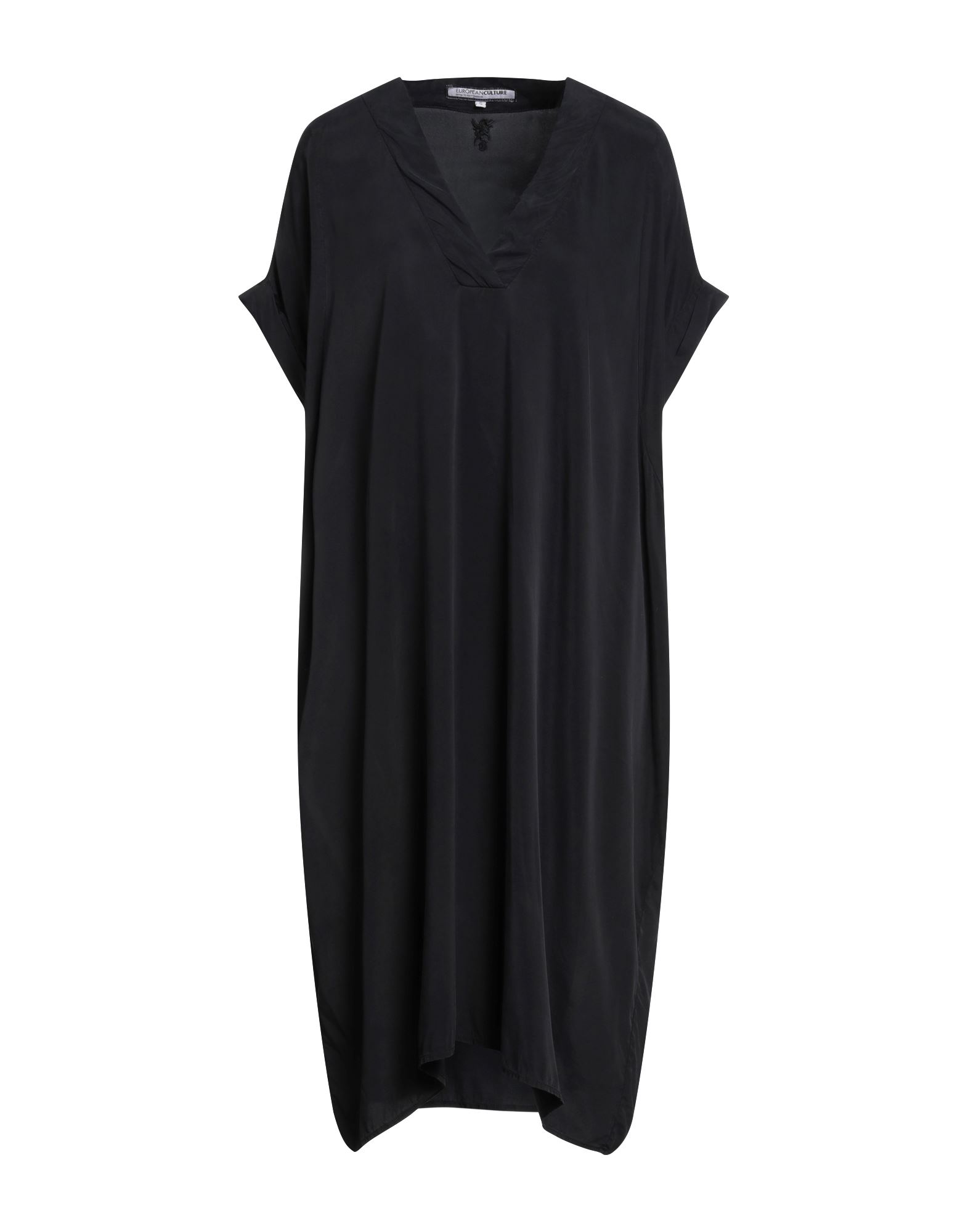 EUROPEAN CULTURE Midi-kleid Damen Schwarz von EUROPEAN CULTURE