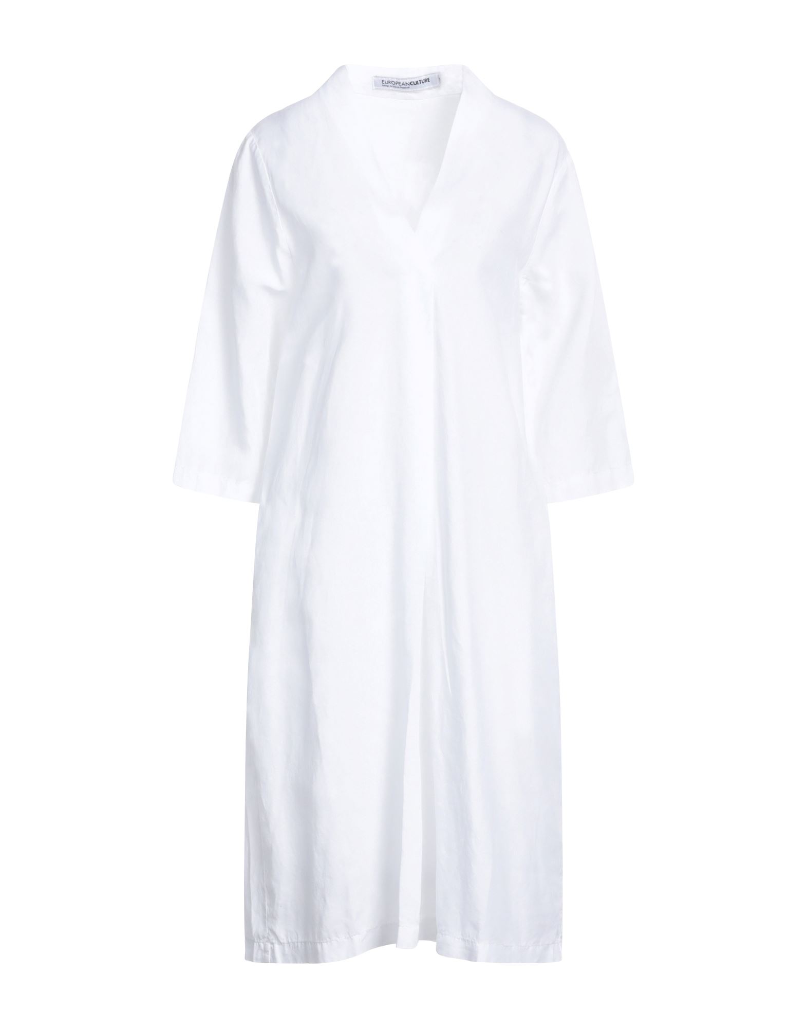 EUROPEAN CULTURE Midi-kleid Damen Weiß von EUROPEAN CULTURE