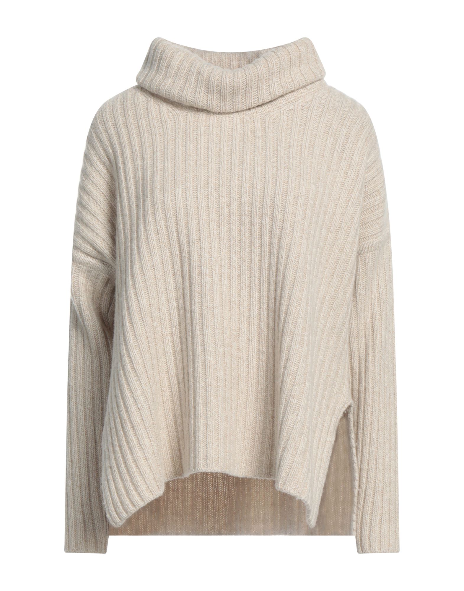 EUROPEAN CULTURE Rollkragenpullover Damen Beige von EUROPEAN CULTURE