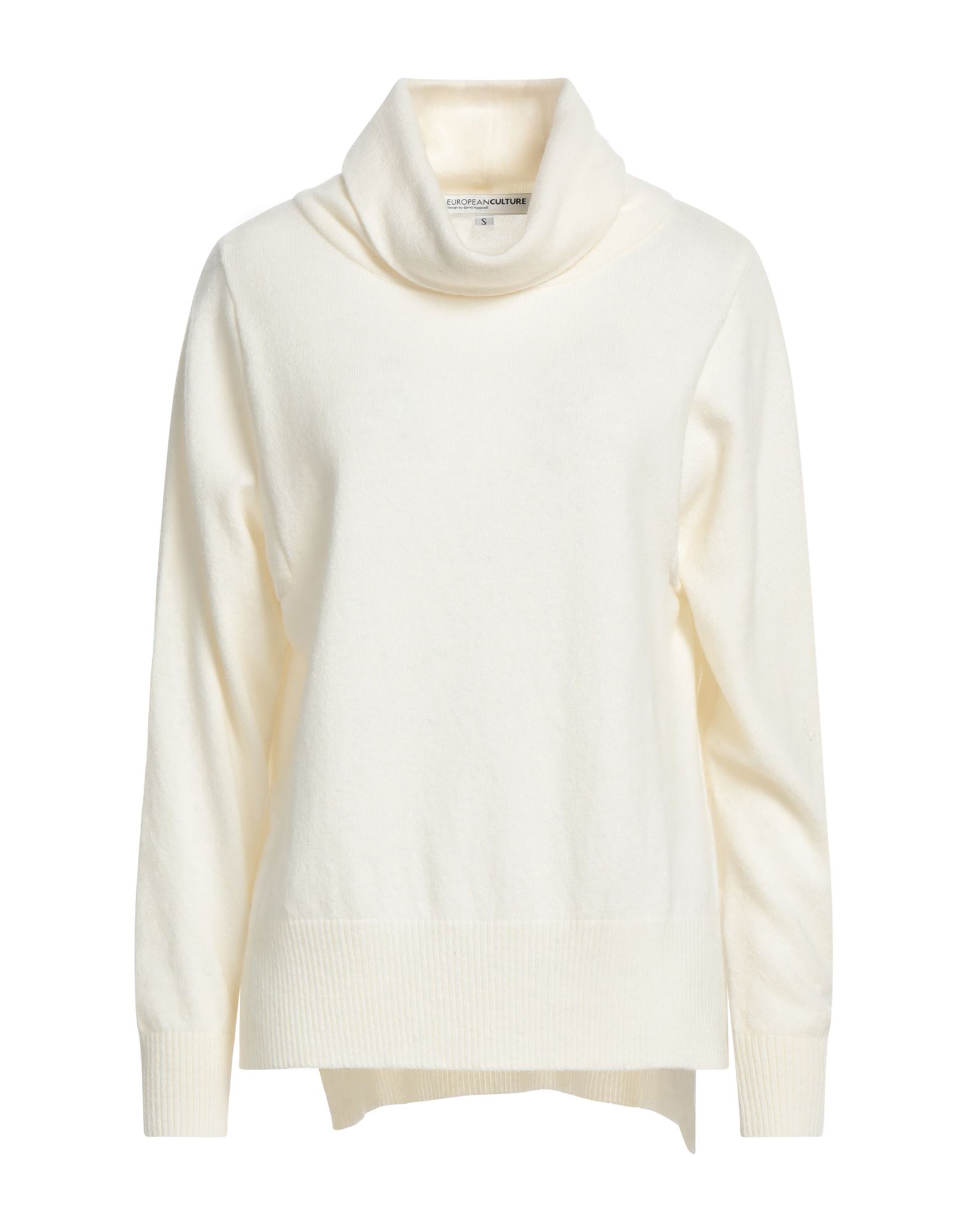 EUROPEAN CULTURE Rollkragenpullover Damen Off white von EUROPEAN CULTURE