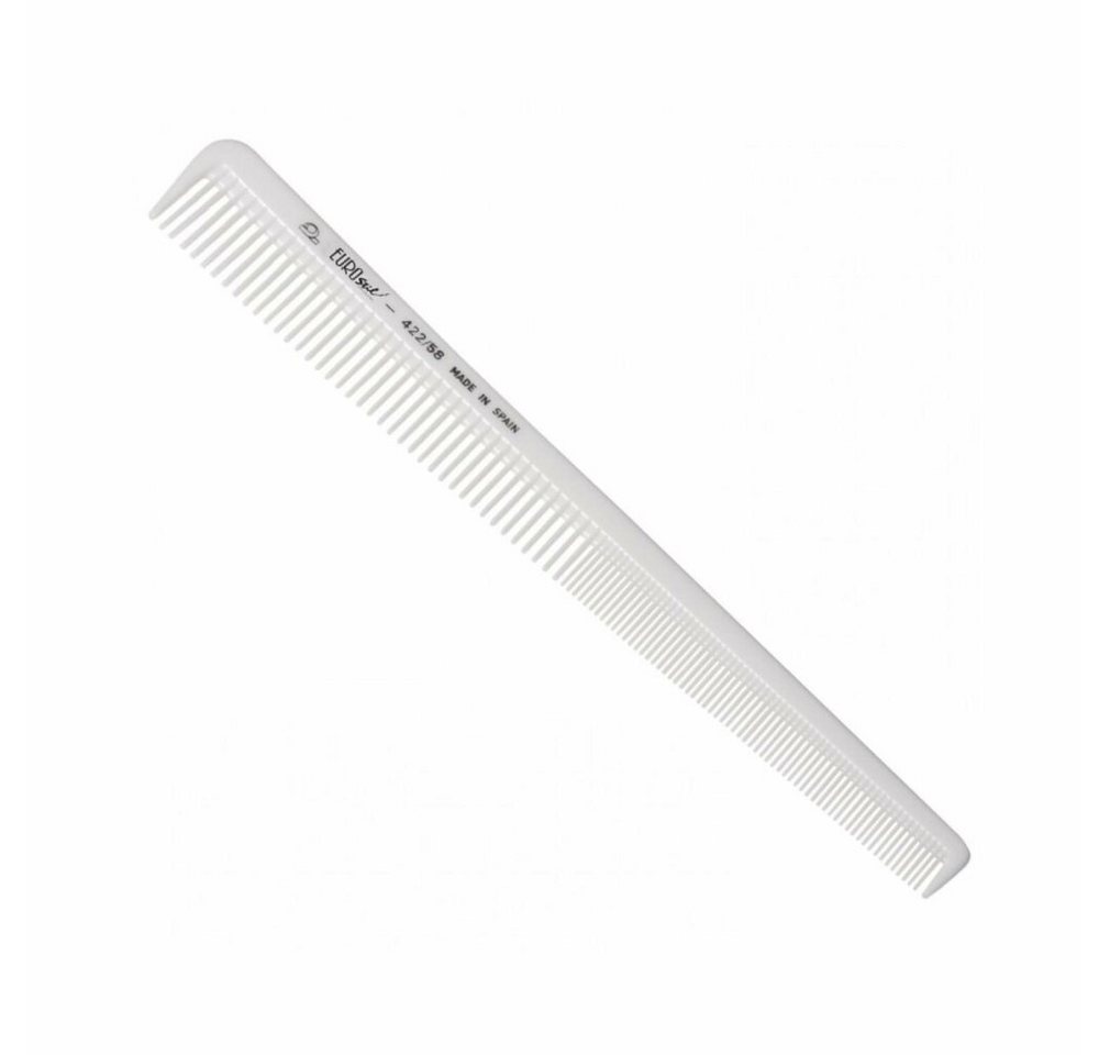EUROSTIL Haarkamm Peluquero Peine Especial 18cm Blanco 1un von EUROSTIL