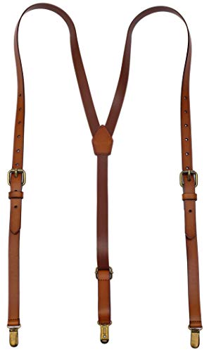 EURYNOME Leder-Hosenträger für Herren, braunes Echtleder, Hosenträger für Trauzeugen, 01#, L EURYNOME Leder-Hosenträger für Herren, braunes Echtleder, Hosenträger für Trauzeugen, 01#, L von EURYNOME
