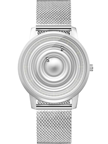 EUTOUR Herrenuhr Magnet Uhr Kugellager Uhren Quarz Armbanduhr mit Edelstahl Mesh Armband -40mm für Herren von EUTOUR