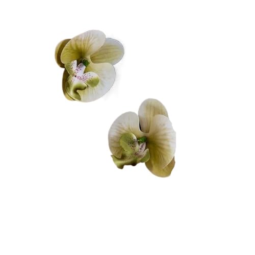 Modische Schmetterlings-Orchideen-Ohrstecker für Frauen, übertriebene große Blume, Temperament-Ohrringe, Hochzeitsschmuck, Einheitsgröße von EUVIYOOTW