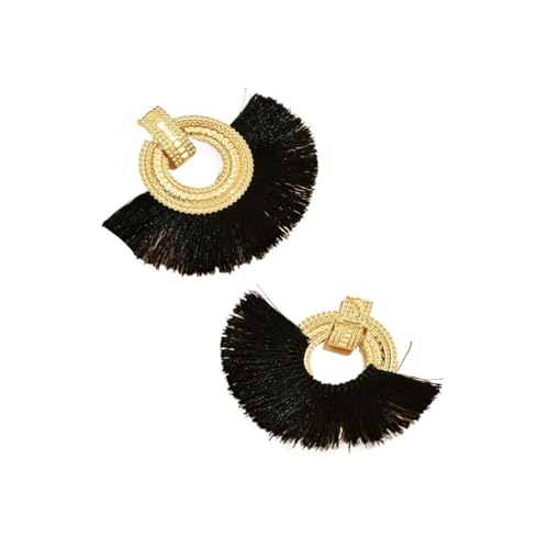 Modische böhmische Ohrringe für Frauen, große Quaste, baumelnde blaue Fransen, weibliche Ohrringe, Statement-Schmuck, Einheitsgröße von EUVIYOOTW