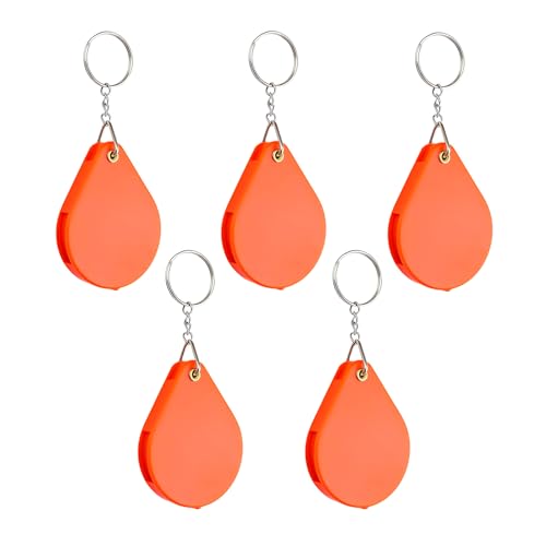 EUYKQNOI 5 Stück lupe klein Taschenlupe Klappbar,mini lupe, Klappbare Leselupe, Drehbares Design,10 Fache Vergrößerung,Zum Lesen von Kleingedrucktem,zum Studieren von Antiquitäten und Insekten von EUYKQNOI