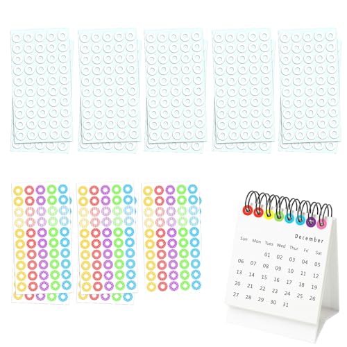 EUYKQNOI Lochverstärker selbstklebend, Transparente Selbstklebende Lochverstärkungsringe,Hochwertige Verstärkungsringe für Daumenkinos,Bücher,Hefte und Dokumente,Einfache Anwendung,750 Stück von EUYKQNOI