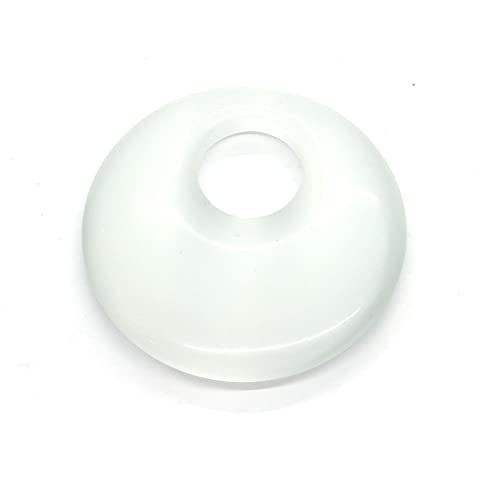 EUYRJKCA Geformte Ringanhänger, 4 Farben, Meditieren Sie über das Anhängermaterial, DIY-Herstellung von Ohrringen, 40 mm, Größe 1 Stück(White-1pc) von EUYRJKCA