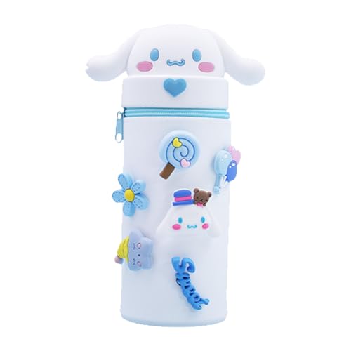 EUYRVAW 2 In 1 Weiche Silikontasche Kawaii Federmäppchen Mit Reißverschluss,Buntstifte Marker Halter,Büro Uni Schulbedarf,Zimt Hund,Weiß EUYRVAW 2 In 1 Weiche Silikontasche Kawaii Federmäppchen Mit Reißverschluss,Buntstifte Marker Halter,Büro Uni Schulbedarf,Zimt Hund,Weiß von EUYRVAW
