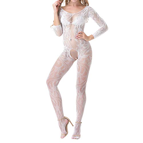 Frau Pyjama Sexy Dessous Set Mode Frauen Bogen Spitze Rassig Unterwäsche Gewürz Anzug Versuchung Unterwäsche Perspektive Lingerie Unterwäsche Lange Nachtwäsche Overall von EVA Unterwäsche Damen