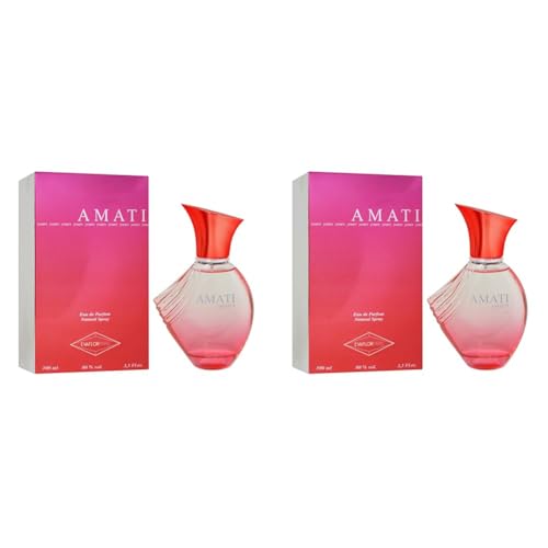 AMATI YOURS Eau de Parfum (EDP) für Frauen, 100 ml (Packung mit 2) von EVAFLOR