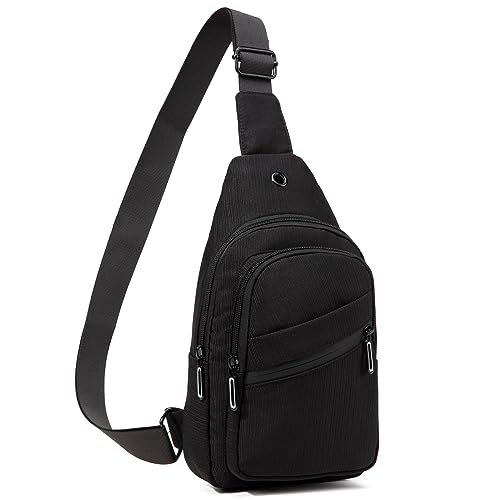 EVANCARY Kleiner Sling Rucksack Sling Bag für Frauen, Dunkles Schwarz, Cross Body EVANCARY Kleiner Sling Rucksack Sling Bag für Frauen, Dunkles Schwarz, Cross Body von EVANCARY