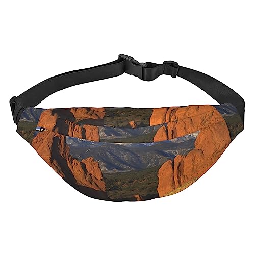 Bauchtasche mit Paris-Eiffelturm-Aufdruck, für Herren und Damen, modische Gürteltasche mit verstellbarem Riemen für Reisen, Laufen, Pikes Peak Colorado, Einheitsgröße von EVANEM