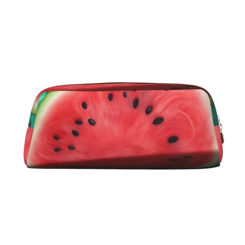 EVANEM Federmäppchen Federmäppchen Federtasche Dream Wassermelone Gedruckt Schreibwaren Organizer mit Reißverschluss Bleistift Stifteetui Kosmetiktasche für Büro Reise Münzbeutel, gold, Einheitsgröße, von EVANEM