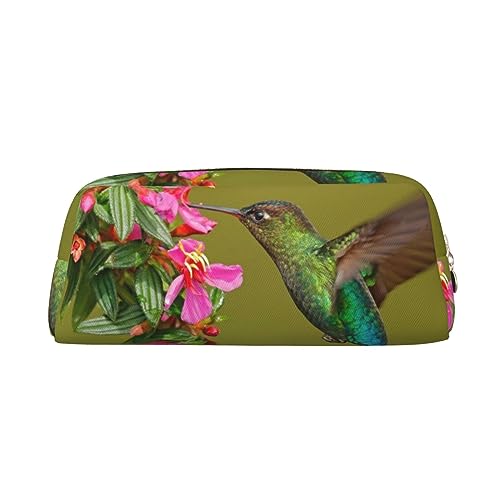 EVANEM Federmäppchen Federmäppchen Federtasche Federtasche Frühling Vogel Gedruckt Schreibwaren Organizer mit Reißverschluss Bleistift Stifteetui Kosmetiktasche für Büro Reisen Münzbeutel, gold, von EVANEM