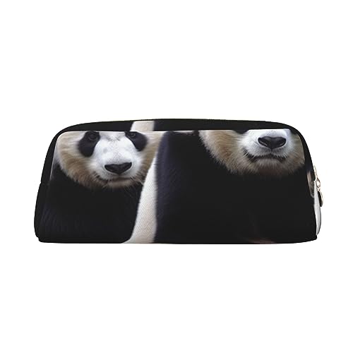 EVANEM Federmäppchen Federmäppchen Federtasche Lovely Panda Gedruckt Schreibwaren Organizer mit Reißverschluss Federmäppchen Kosmetiktasche für Büro Reisen Münzbeutel, gold, Einheitsgröße, von EVANEM