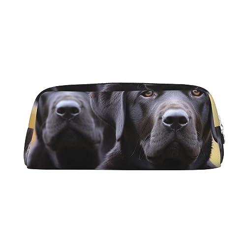 EVANEM Federmäppchen Federmäppchen Stifttasche Labrador Hund Gedruckt Schreibwaren Organizer mit Reißverschluss Federmäppchen Kosmetiktasche für Büro Reisen Münzbeutel, silber, Einheitsgröße, von EVANEM