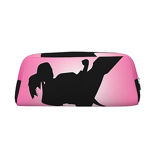 EVANEM Federmäppchen Federmäppchen Stifttasche Taekwondo-Design bedruckt Schreibwaren Organizer mit Reißverschluss Federmäppchen Kosmetiktasche für Büro Reisen Münzbeutel, silber, Einheitsgröße, Taschen-Organizer von EVANEM