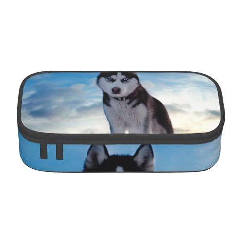 EVANEM Niedliches Weihnachts-Federmäppchen, große Kapazität, doppellagig, Schüler-Federmäppchen, Büro-Schreibwaren-Tasche, tragbares Federmäppchen, Hunde, Einheitsgröße, Kosmetikkoffer EVANEM Niedliches Weihnachts-Federmäppchen, große Kapazität, doppellagig, Schüler-Federmäppchen, Büro-Schreibwaren-Tasche, tragbares Federmäppchen, Hunde, Einheitsgröße, Kosmetikkoffer von EVANEM