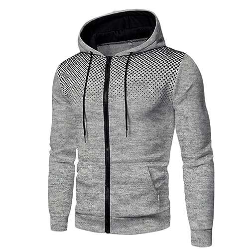 EVANEM Partnerhoody Frühling Männer Mit Kapuze Sweatshirt Weiche Übergroßen Hoodie Licht Platte Langarm Hoodies Männlichen Patchwork,hellgrau,L von EVANEM