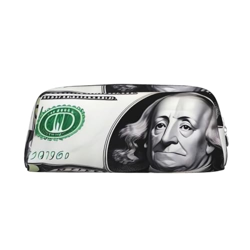 EVANEM Pencil Case Pencil Pouch Pen Bag Banknote Patterns Printed Stationery Organizer with Zipper Pencil Pen Case Cosmetic Bag for Office Travel Coin Pouch, silber, Einheitsgröße, Taschen-Organizer von EVANEM