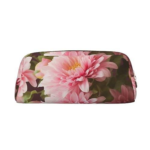 EVANEM Pencil Case Pencil Pouch Pen Bag Pink Flowers Printed Stationery Organizer with Zipper Pencil Pen Case Cosmetic Bag for Office Travel Coin Pouch, gold, Einheitsgröße, Taschen-Organizer von EVANEM