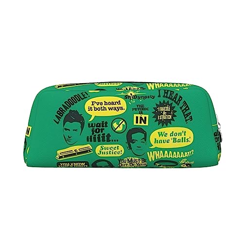 EVANEM Pencil Case Pencil Pouch Pen Bag Psych Ananas Zitat Printed Stationery Organizer with Zipper Pencil Pen Case Cosmetic Bag for Office Travel Coin Pouch, silber, Einheitsgröße, Taschen-Organizer von EVANEM