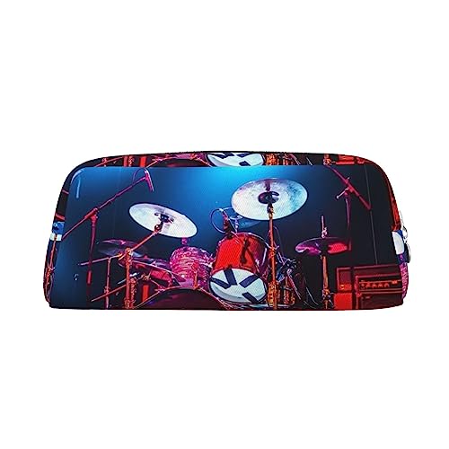 EVANEM Pencil Case Pencil Pouch Pen Bag Rock Concert Stage Printed Stationery Organizer with Zipper Pencil Pen Case Cosmetic Bag for Office Travel Coin Pouch, silber, Einheitsgröße, Taschen-Organizer von EVANEM