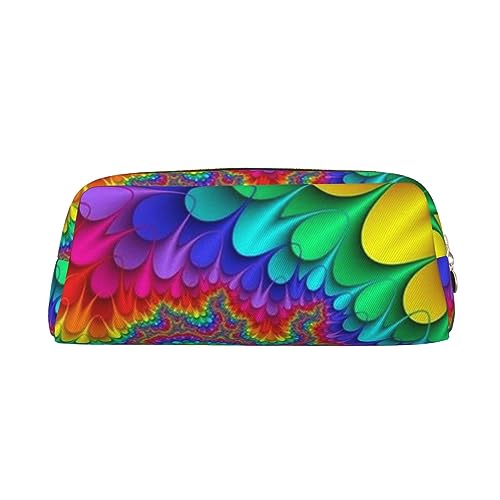 EVANEM Pencil Case Pencil Pouch Pen Bag Tie Dye Color Printed Stationery Organizer with Zipper Pencil Pen Case Cosmetic Bag for Office Travel Coin Pouch, gold, Einheitsgröße, Taschen-Organizer von EVANEM