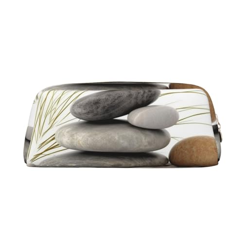 EVANEM Pierres Naturelles Federmäppchen mit Reißverschluss, Kosmetiktasche für Büro, Reisen, Münzfach, gold, Einheitsgröße, Taschen-Organizer von EVANEM