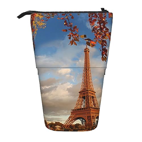 EVANEM Stehendes Federmäppchen Pop up Bleistifthalter Cartoon Tier Teleskop Schreibwaren Fall für Büro Stand-up Organizer Retractable Pencil Pouch Pencil Bag Stifthalter für Arbeit 7 × 14,5 cm, von EVANEM