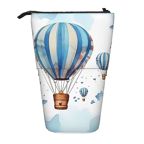 EVANEM Teleskop Federmäppchen Schreibwaren Fall für Büro Blue Ridge Parkway Stehende Bleistifttasche Pop up Bleistifthalter Stifthalter für Urlaub Stand-up Organizer Retractable Pencil Pouch, Blau von EVANEM