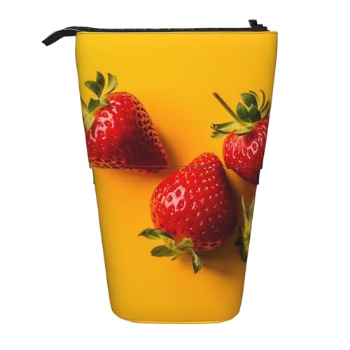 EVANEM Teleskop Federmäppchen Schreibwaren Fall für Büro Schöne Insel im Meer Stehende Bleistifttasche Pop up Bleistifthalter Stifthalter für Urlaub Stand-up Organizer Retractable Pencil Pouch, von EVANEM