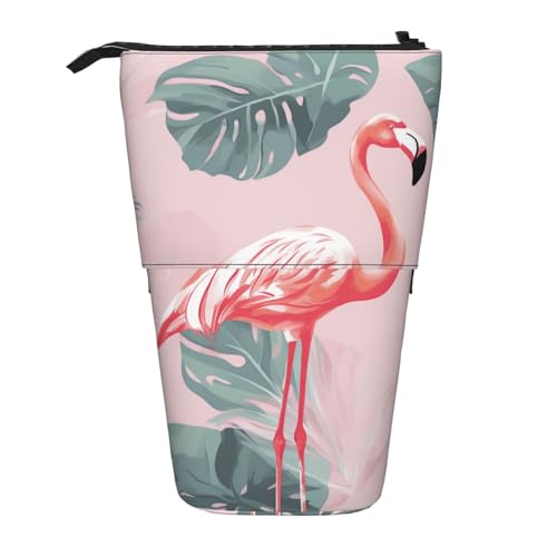 EVANEM Teleskop Federmäppchen Schreibwaren Fall für Büro Sommer Blumen Kaktus Stehende Bleistifttasche Pop up Bleistifthalter Stifthalter für Urlaub Stand-up Organizer Retractable Pencil Pouch, Sommer von EVANEM