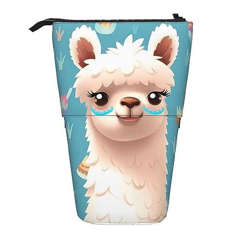 EVANEM Teleskop Federmäppchen Schreibwaren Fall für Büro Tier Rot Panda Stehende Bleistifttasche Pop up Bleistifthalter Stifthalter für Urlaub Geschenk Stand-up Organizer Retractable Pencil Pouch, von EVANEM