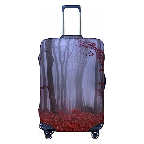 EVANEM Travel Luggage Cover Double Sided Suitcase Cover For Man Woman Maple Leaves Fall Scenery Washable Suitcase Protector Luggage Protector For Travel Adult, Schwarz , M von EVANEM