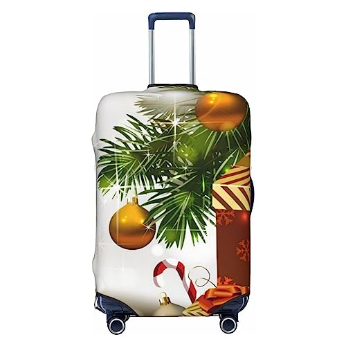 EVANEM Travel Luggage Cover Double Sided Suitcase Cover For Man Woman Merry Christmas Washable Suitcase Protector Luggage Protector For Travel Adult, Schwarz , XL von EVANEM